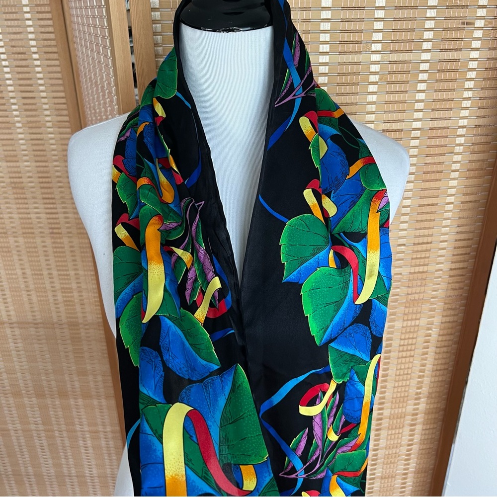 Vtg Rush Limbaugh Silk Scarf 10” x 60”